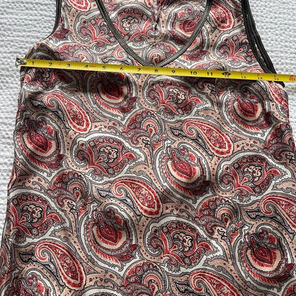 Massimo Dutti 100% Silk Pink Paisley Feminine Sleeveless Dress Floral Luxury - Picture 8 of 9